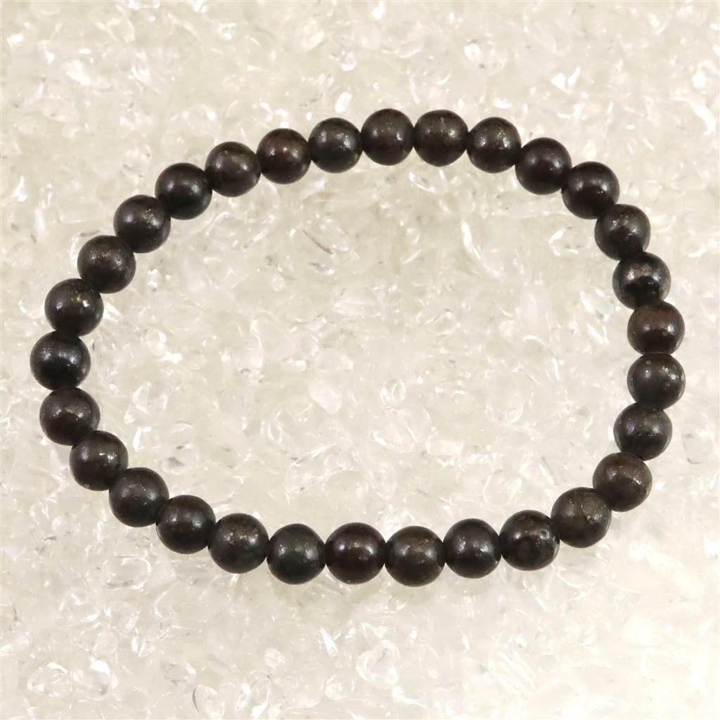 コンドライト隕石 石質隕石 6mm玉 ブレスレット 12.70g #43897 16,600円