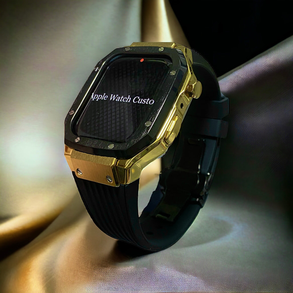 Apple Watchカバーケースアップルウォッチラバーバンドベルト ブラックゴールドベゼル その他ファッション雑貨 Tick-Tock Carnival 通販|Creema(クリーマ) 18602468 Apple Watchカバーケースアップルウォッチラバーバンドベルト ブラックゴールドベゼル その他ファッション雑貨 Tick-Tock Carnival 通販|Creema(クリーマ) 18602468