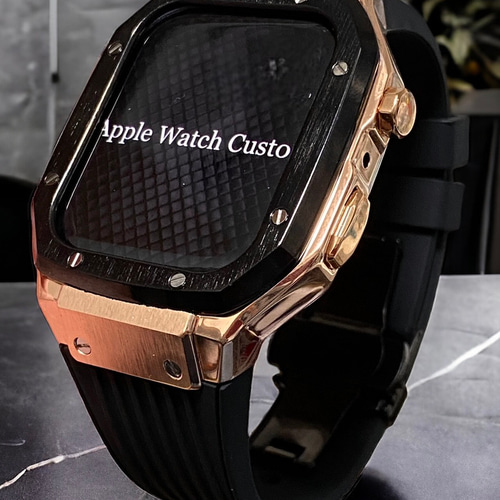 Apple Watchカバーケースアップルウォッチラバーバンドベルトブラックローズゴールドベゼル その他ファッション Tick-Tock Carnival 通販|Creema(クリーマ) 18602492 Apple Watchカバーケースアップルウォッチラバーバンドベルトブラックローズゴールドベゼル その他ファッション Tick-Tock Carnival 通販|Creema(クリーマ) 18602492
