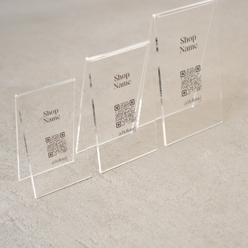 カラー変更OK】ミニサイズホワイトアクリル看板 レジ横POP サイン