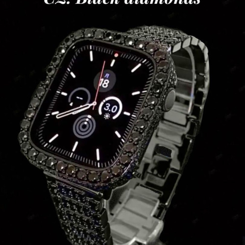 AppleWatchブラックセラミックバンドアップルウォッチキラキラカバーケース 楽天市場】アップルウォッチ10 カバー ケース キラキラ