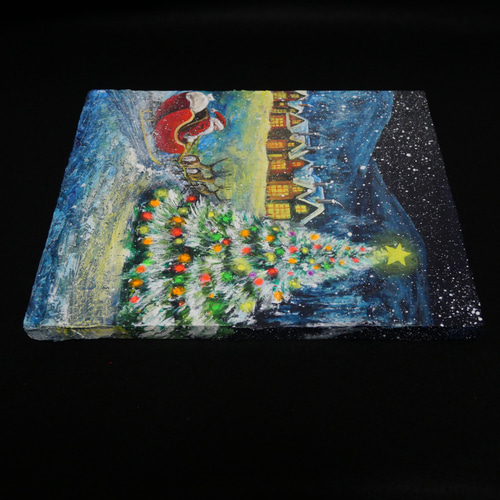 油絵 油彩 油彩画 絵 絵画 【Merry Christmas】 絵画 HR 通販
