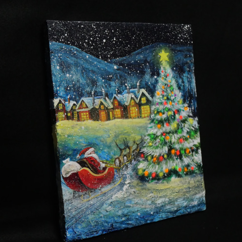 Merry Christmas to All 絵画　アンティーク Merry Christmas, To All A Good Night, 24 x 36, Vintage