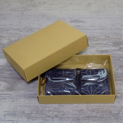 オーダー　Creema限定品　金彩工芸　千鳥格子　中色仕上げ　コットン赤色地製　「2WAY道中財布」 19枚目の画像