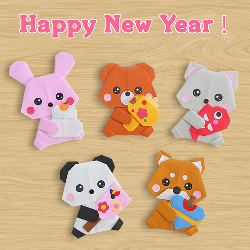 折り紙 ✼ 動物さんたちのお正月 その他人形 naacraft 通販 18603433
