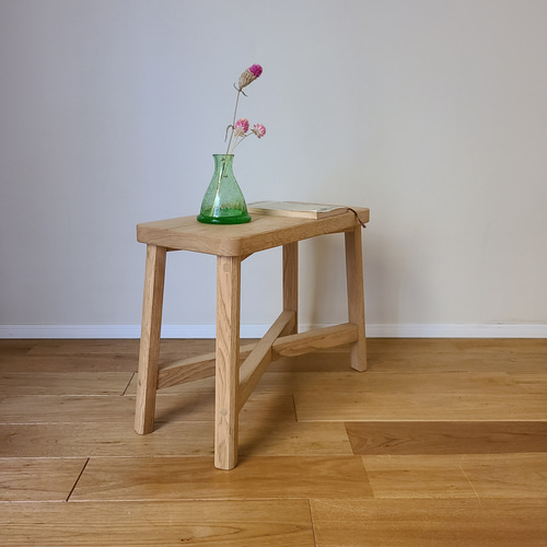 1点のみ】栗一枚板マルチユーススツール サイドテーブル ミニテーブル