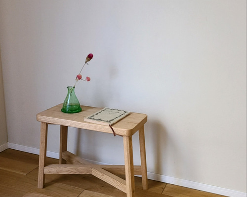 1点のみ】栗一枚板マルチユーススツール サイドテーブル ミニテーブル