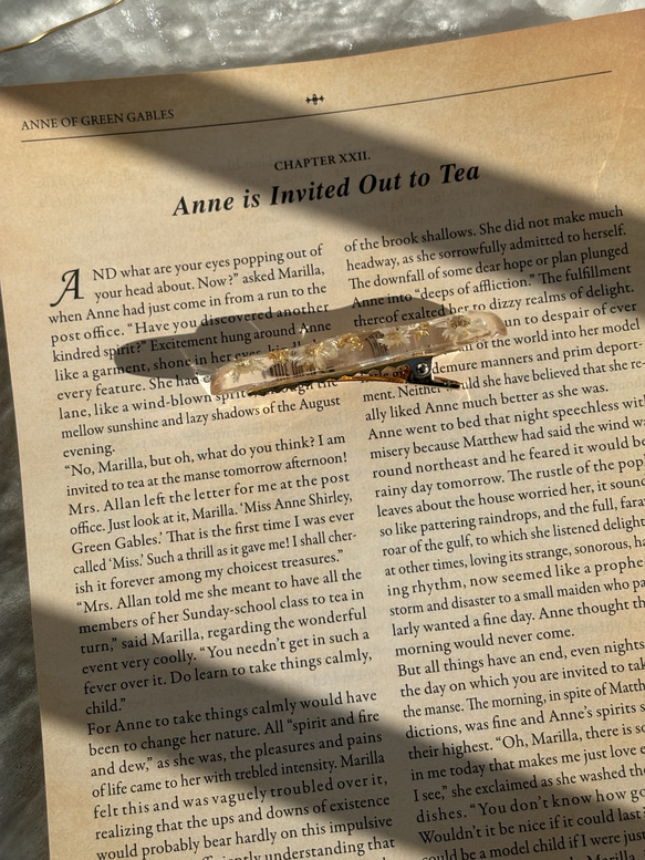 ドライフラワーヘアクリップ 2枚目の画像