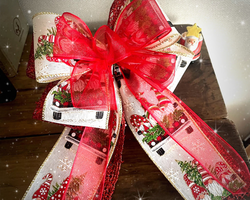 クリスマス リボン飾り ツリートップ クリスマスツリー クリスマス