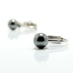 ラス1 8×6 紺碧 ブルートパーズ/青黄玉 シルバー 天然石ネクタイピン