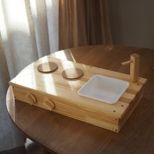 おままごとキッチン【卓上タイプ】 ハンドメイド＊木製