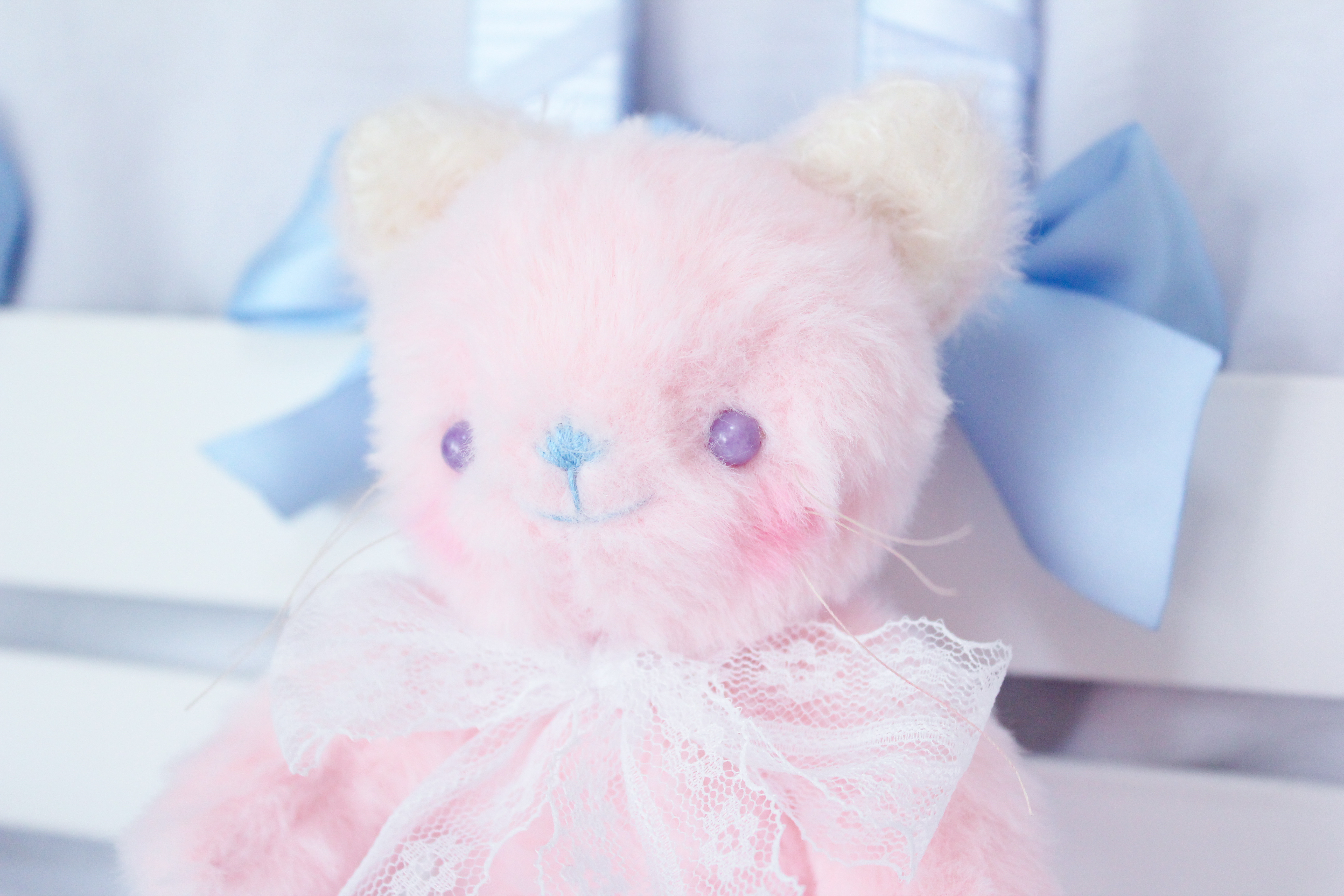 ［完成品］夢かわいい　猫のぬいぐるみ　ウェルカムドール　ねこ　ネコ