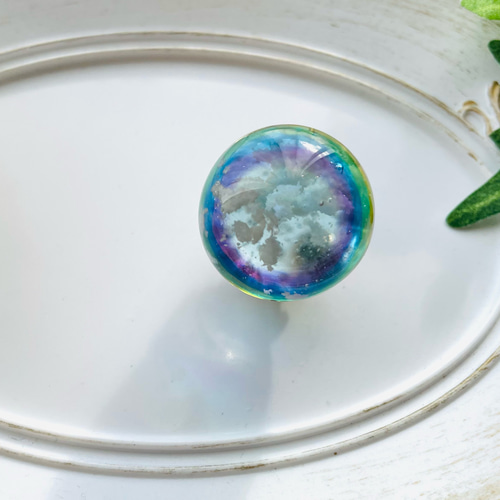 空玉L 空レジンバッグチャーム 虹玉レジン その他アクセサリー &K