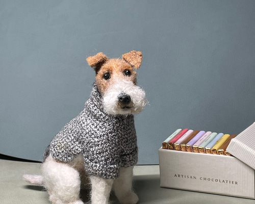 アンティーク フォックステリア　Kunstlerschutz ワグナー　犬 アンティーク フォックステリア Kunstlerschutz ワグナー 犬