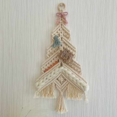 マクラメ ミニタペストリーツリー Xmas tree mini マクラメタペストリー ☆ミニ☆ その他