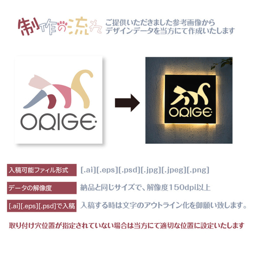 LED超薄型金属看板 電飾看板 表札 室外 ライトサイン ステンレス