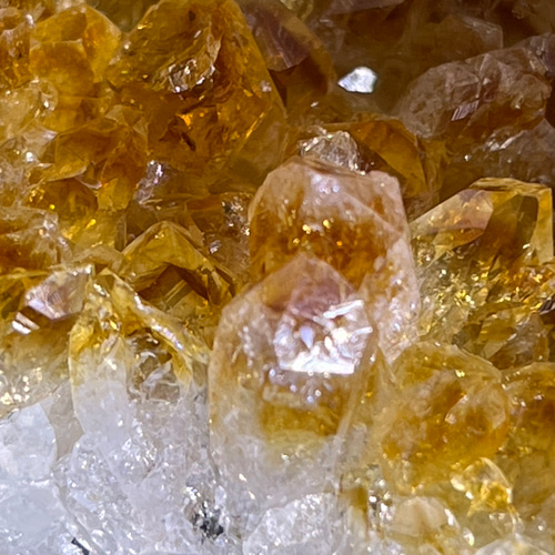 ファントム✨ シトリンクォーツ 黄水晶 原石 クラスター 黄水晶