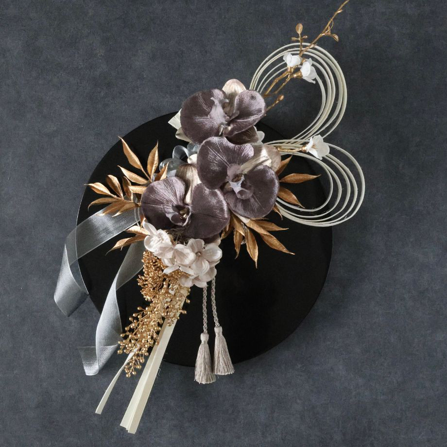 Creema限定　華やぐ時を祝うしめ縄飾り 2Way：　しめ縄　ドアリース　新年　かっこいい　モダン