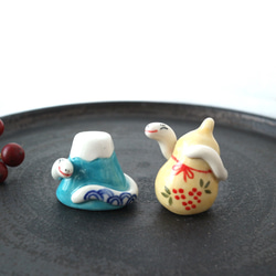 手作り　ひょうたん　置き物　富士山 手作りひょうたん置き物富士山