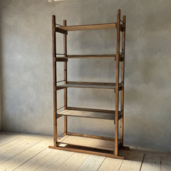 新作】アンティークラック シューズラック 棚 シェルフ オーダー 店舗