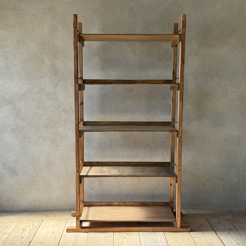 新作】アンティークラック シューズラック 棚 シェルフ オーダー 店舗