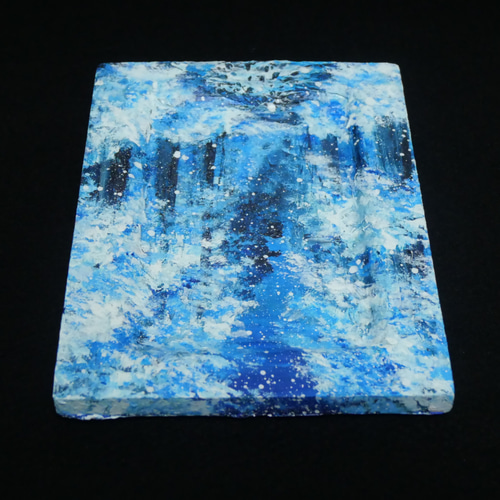 油絵 油彩 油彩画 絵 絵画 ミニ絵画【冬の足跡】 絵画 HR 通販