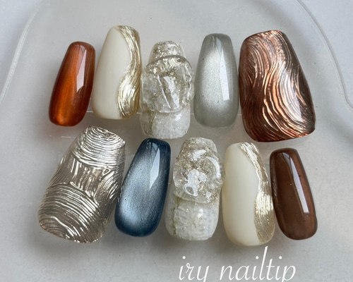 うねうねつやピカ＊のミラーネイルとマグネットネイル ネイル