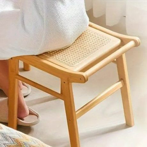 スツール 椅子 竹編み シンプル お洒落 リビングルームチェア デスク