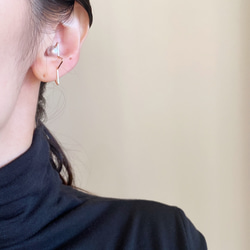 14kgf 北斗星珍珠耳夾 2way 水晶珍珠 第9張的照片