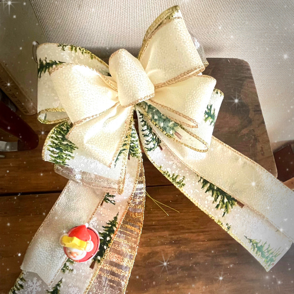 クリスマス リボン飾り ツリートップ クリスマスツリー クリスマス