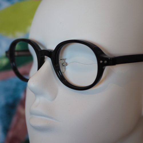 ラウンド型フレーム｜ブラック｜老眼鏡、だてメガネ、近視用・乱視用