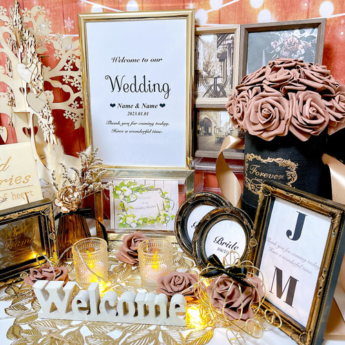 ☆em_929☆ 様❣️ウェルカムスペース まとめ売り 結婚式 装飾 セット 雑貨 お悩み中の花嫁へ】『ウェルカムスペースセット』の新作2種類を