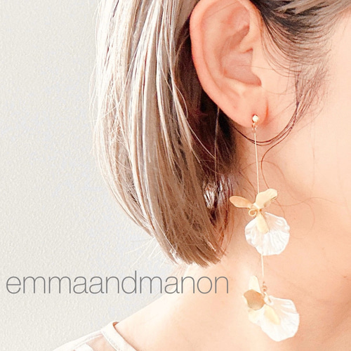 アンティーククリスタルピアス antique crystal earrings <PE1
