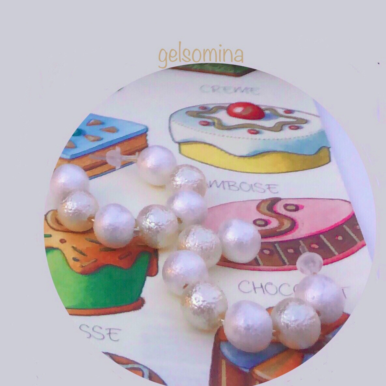 ★Hawaiian Whip Cream Donut | Vanilla & Coconut★ピアス