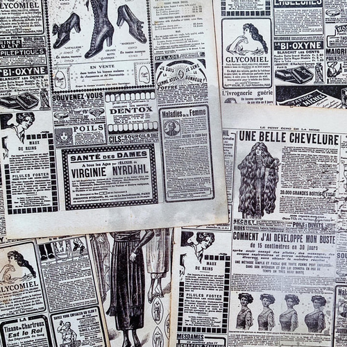 デザインペーパー ニュースペーパー上質紙 10枚 包装紙・ラッピング