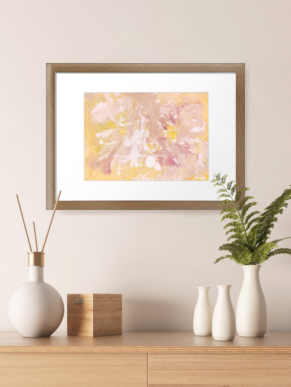抽象画 【溶けゆく午後の夢】 原画 絵画 アート アクリル画