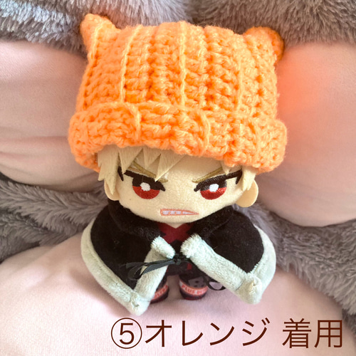 なぎさ様 専用出品 猫耳ニット帽 ちびぐるみサイズ - メルカリ