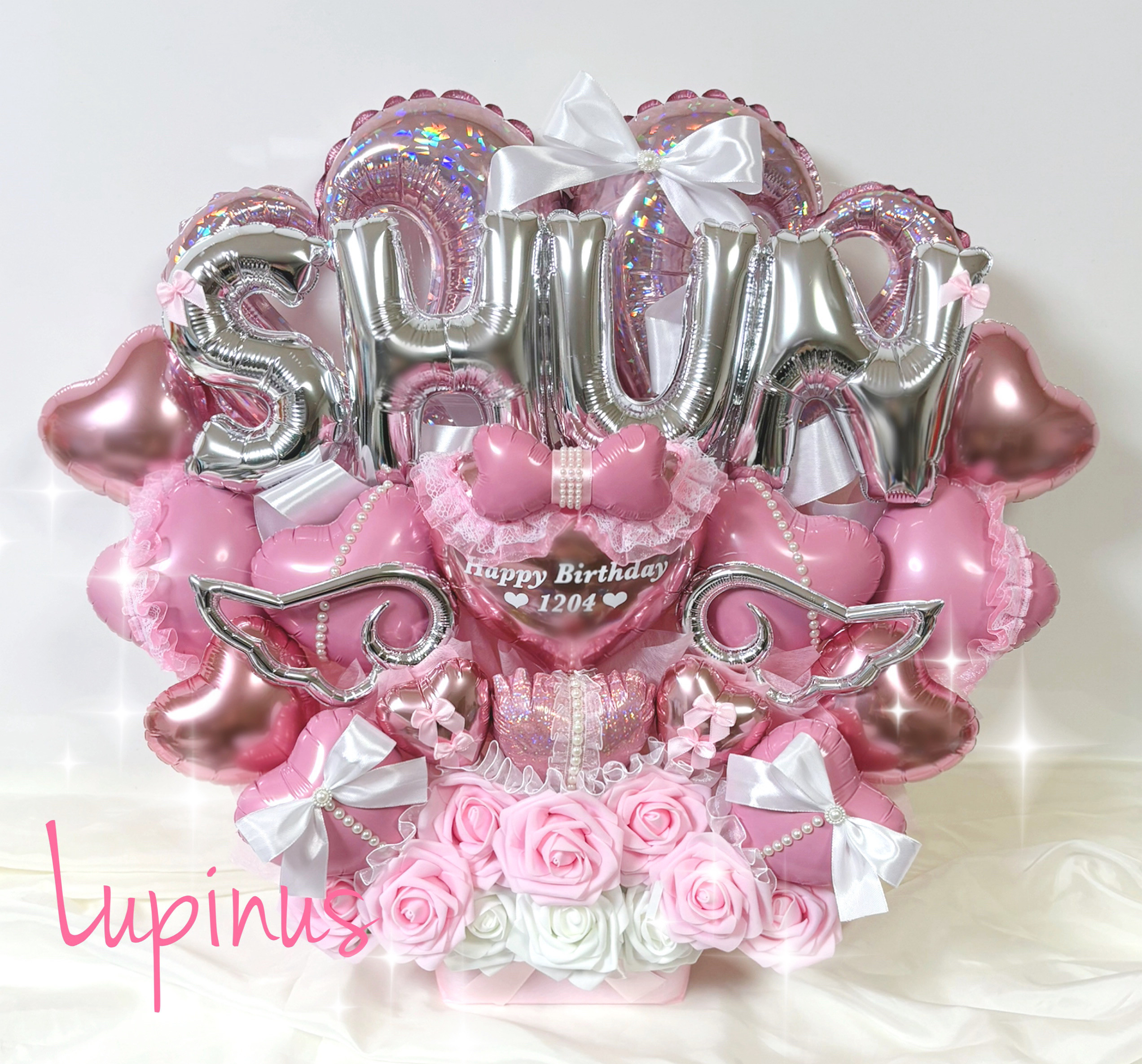 【推し活】バルーンアレンジ 4文字 推し活 生誕祭 誕生祭 卒業式 成人式