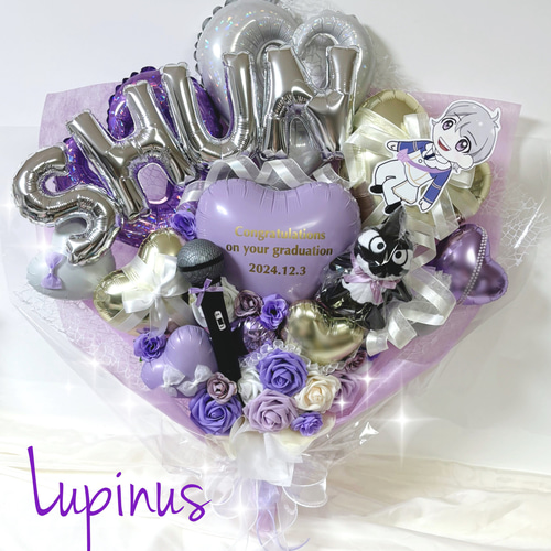 推し活】バルーンブーケ 4文字 生誕祭 誕生祭 推し活 卒業式 成人式