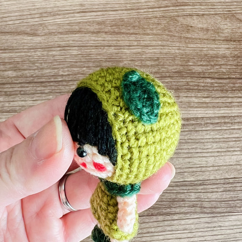小さなあみぐるみキーホルダー♪*梨ちゃん* あみぐるみ amidoki 通販