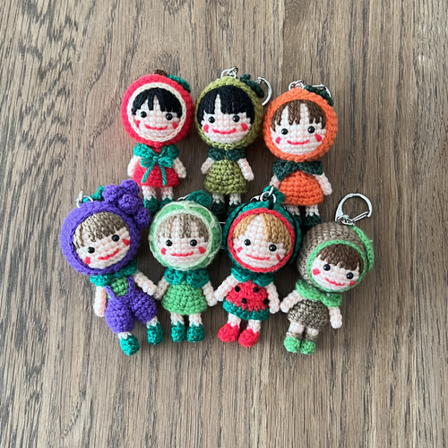 小さなあみぐるみキーホルダー♪*梨ちゃん* あみぐるみ amidoki 通販