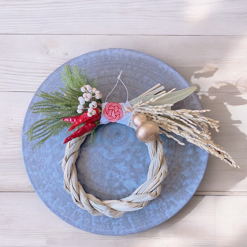 2025お正月のお飾り しめ縄リース ホワイト 2025お正月のお飾り しめ縄リース ホワイト 2025お正月のお飾り しめ縄