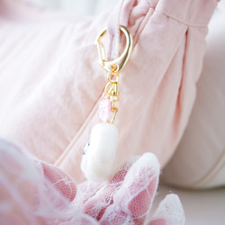 ペキニーズ犬とお花キーホルダー バッグにつけて一緒にお出かけ ギフト プレゼント ペキニーズグッズ 13枚目の画像