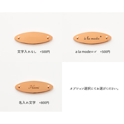 カラーリアケース 【 縦開き カードケース ミラー付き 】 オーバルプレート 名入れ 刻印 JA26A 13枚目の画像