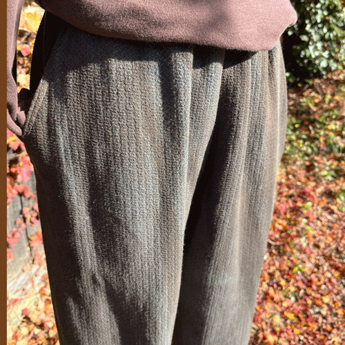 播州織柿渋染めパンツ24075 ロングパンツ 布一途 通販 18610514