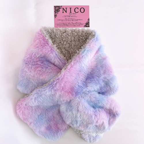 ゆめかわパープルマフラーE レース付き マフラー NICO 通販 18610529