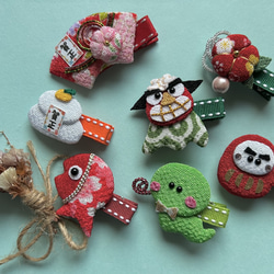 【T-470】ベアグミヘアリボン　くまヘアリボン　キッズヘアリボン　ハンドメイド T-470】ベアグミヘアリボン くまヘアリボン キッズヘアリボン