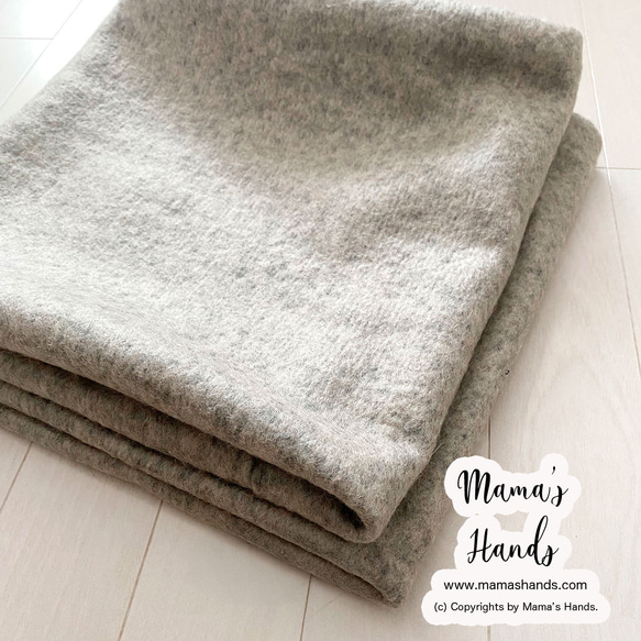 ⭐️2点売れました⭐️《滑らか ベージュ》ナチュラル 生成り系  ライト グレー  ボリューム 秋 冬 春 スヌード 6枚目の画像