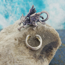 グリフォンぶら下がりイヤカフ・トップ 1枚目の画像