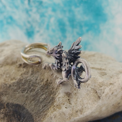 グリフォンぶら下がりイヤカフ・トップ 7枚目の画像